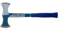 Estwing Black Eagle Double Bit Hache De Jet Bleue EWE6-DBA Avec étui En Nylon