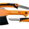 Fiskars X5 Camping Set Avec Hache, Scie Et Couteau