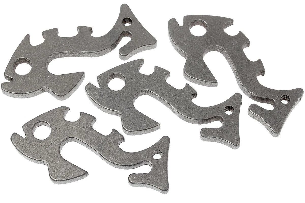 Fish Bone, 4 PiècesPiranha's, Inox 1 Fish Bone, 4 PiècesPiranha's, Inox