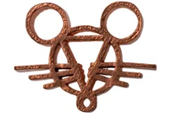 GiantMouse Copper GM Mouse Head Logo Bead