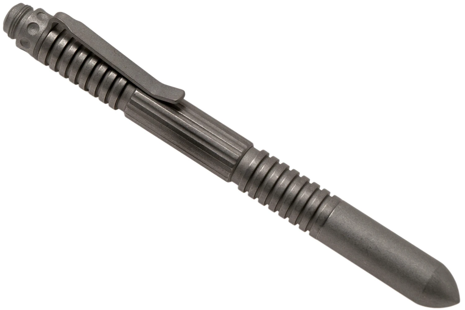 Rick Hinderer Extreme Duty Pen, Stainless Steel Working Finish, Stylo Tactique 1 Rick Hinderer Extreme Duty Pen, Stainless Steel Working Finish, Stylo Tactique