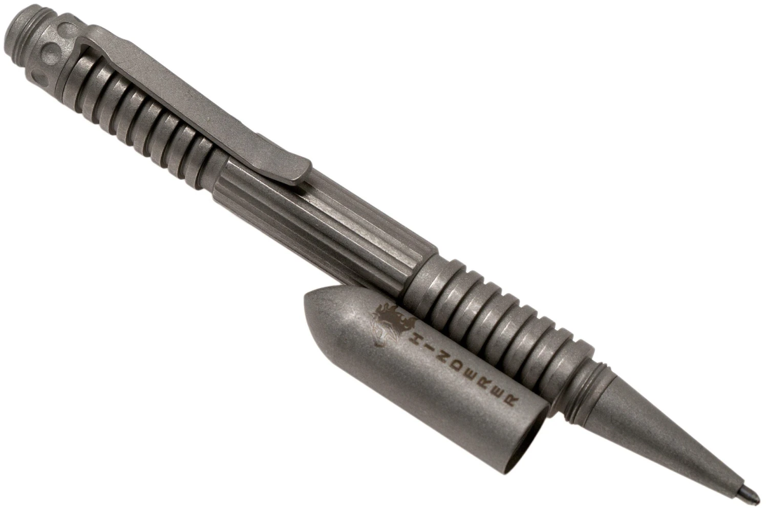 Rick Hinderer Extreme Duty Pen, Stainless Steel Working Finish, Stylo Tactique 2 Rick Hinderer Extreme Duty Pen, Stainless Steel Working Finish, Stylo Tactique – Image 2