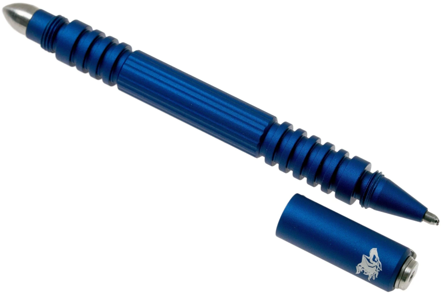 Rick Hinderer Investigator Pen Aluminium Matte Blue, Stylo Tactique 3 Rick Hinderer Investigator Pen Aluminium Matte Blue, Stylo Tactique – Image 3