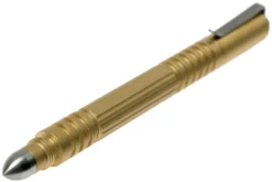 Rick Hinderer Investigator Pen Brass/Messing, Beadblasted, Stylo Tactique -Feu de Camp HRK INVP BRASS BB 03 rick hinderer knives scaled