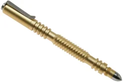 Rick Hinderer Spiral Investigator Pen Brass/Messing, Beadblasted, Stylo Tactique