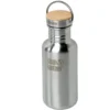 Klean Kanteen Reflect 530 Ml Bouteille Avec Bouchon En Bambou, Brushed Stainless