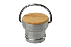 Klean Kanteen Stainless Bamboo Cap, Bouchon Antifuite, Inox Et Bambou