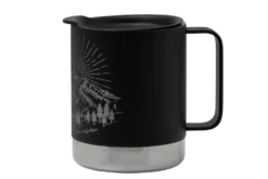 Klean Kanteen Insulated Camp Mug 1009750 Mountain Black, Tasse Avec Couvercle, 355 Ml