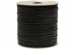 550 Paracord Type III, Couleur : Noir, 1000ft (304,8 M)