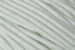 Knivesandtools 550 Paracord Type III, Couleur : White W/ Glow In The Dark, 50 Ft (15,24 M)