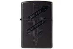 Knivesandtools Zippo Black Matte Snake, Noir, B -Feu de Camp KTZPBLACKSNAKE 04 zippo knivesandtools scaled