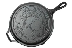Lodge Classic Cast Iron "Buffalo Nickel" Logo L8SK3BN, Diamètre D'env. 26 Cm, Poêle -Feu de Camp LG L 8SK3BN 03 lodgeskillet scaled