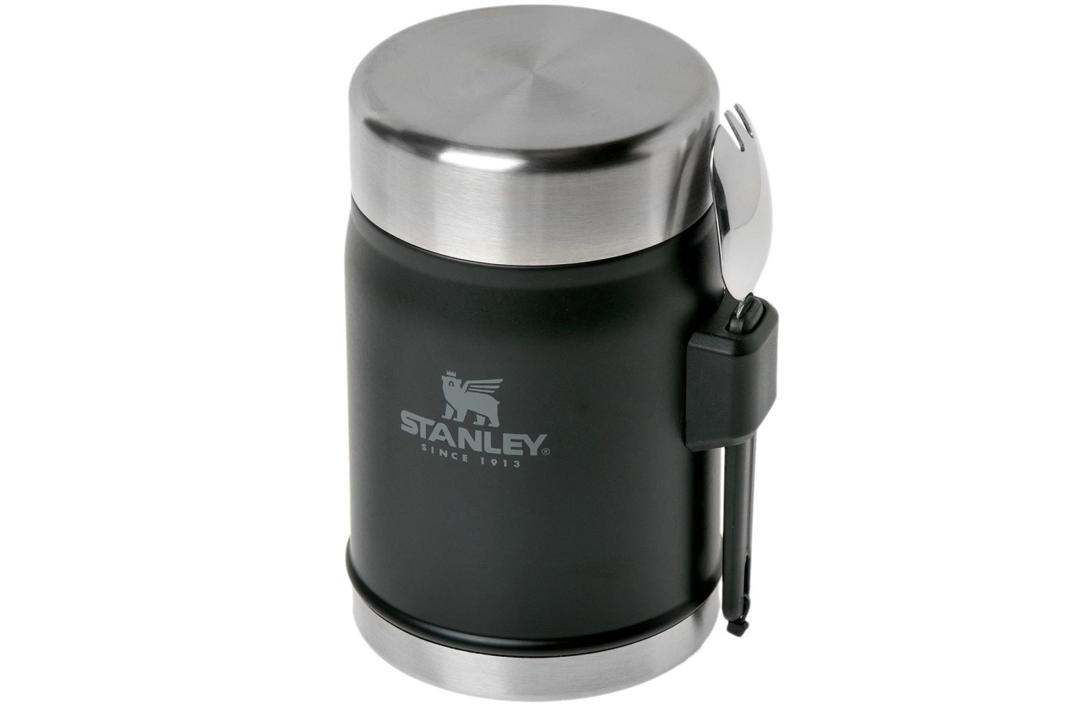 Stanley The Legendary Classic Thermos Lunchbox + Spork 400 Ml - Matte Black 1 Stanley The Legendary Classic Thermos Lunchbox + Spork 400 Ml - Matte Black