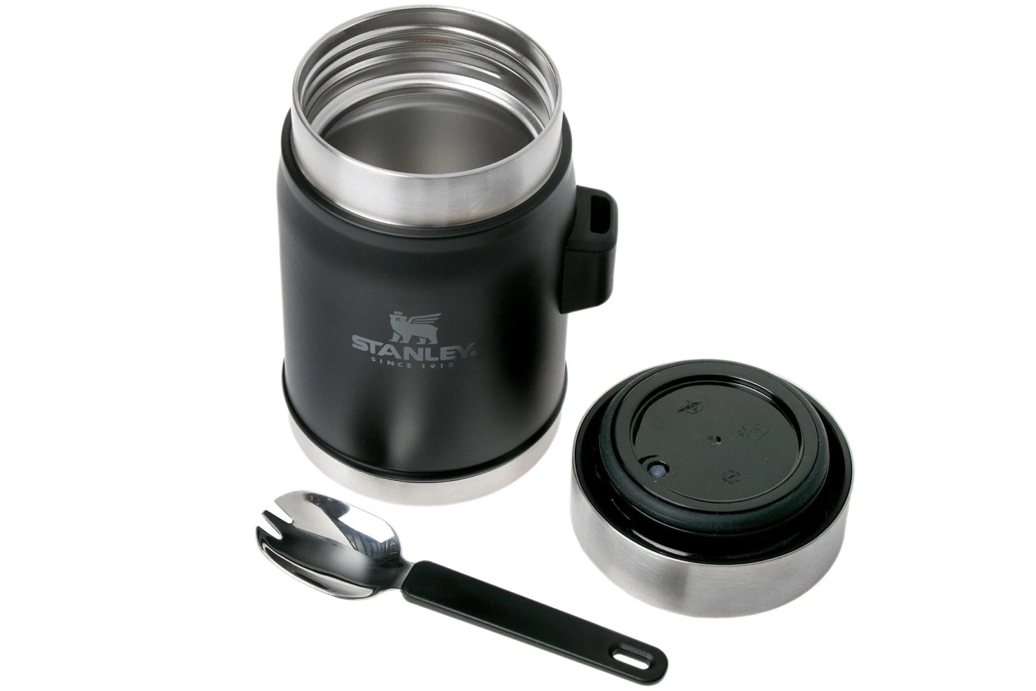Stanley The Legendary Classic Thermos Lunchbox + Spork 400 Ml - Matte Black 2 Stanley The Legendary Classic Thermos Lunchbox + Spork 400 Ml - Matte Black – Image 2