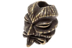 Schmuckatelli Kiko Tiki Bead Roman Brass Oxidized