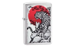 Zippo Asian Tiger Design Brushed Chrome 29889-000002, Briquet