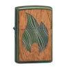 Zippo Woodchuck Mahogany Flame High Polish Green 49057-000002, Briquet