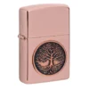 Zippo Tree Of Life Emblem High Polish Rose Gold 49638-000002, Briquet