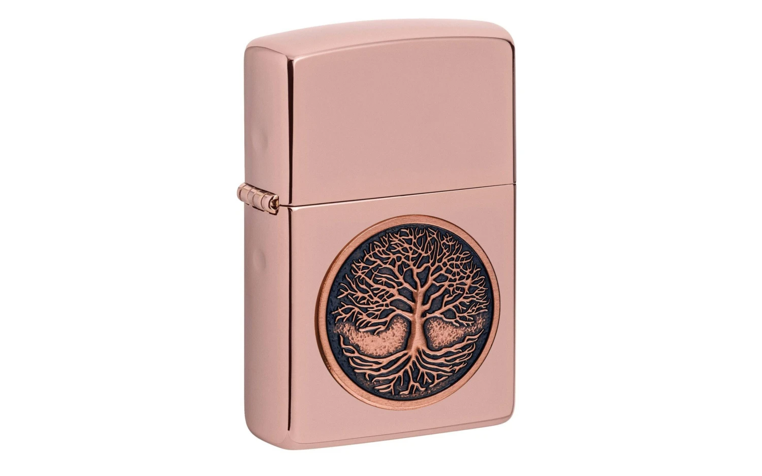 Zippo Tree Of Life Emblem High Polish Rose Gold 49638-000002, Briquet 1 Zippo Tree Of Life Emblem High Polish Rose Gold 49638-000002, Briquet
